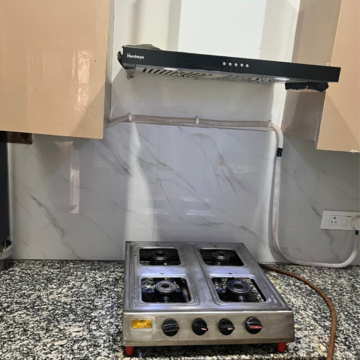 Kitchen in 3 BHK Builder Floor at Freedom Fighters Enclave – for Rent