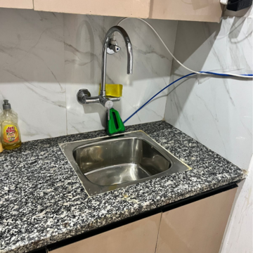 Kitchen in 3 BHK Builder Floor at Freedom Fighters Enclave – for Rent