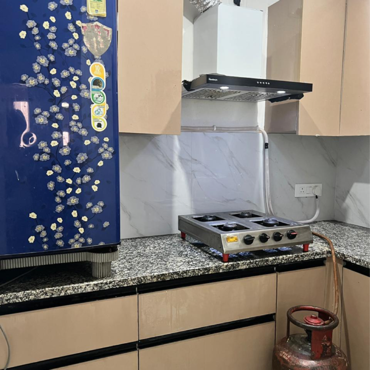 Kitchen, freedom fighters enclave 3 Bedroom 1800 Sq.Ft. Builder Floor In Freedom Fighters Enclave Delhi 9081995