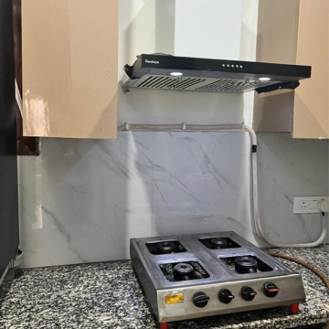 Kitchen in 3 BHK Builder Floor at Freedom Fighters Enclave – for Rent