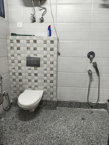 Bathroom in 2 BHK Apartment at Boutique Residential Apartments C-220, Malviya Nagar – for Rent