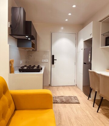 Living Room in 1 BHK Apartment at Yashcon Neon, Viman Nagar – for Rent