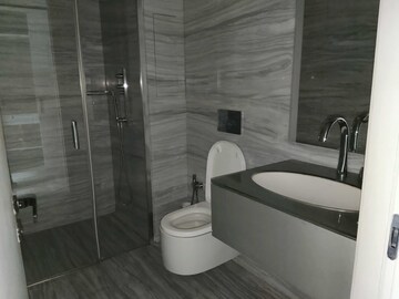 Bathroom in 3 BHK Apartment at Lodha The World Towers World One Tier 2, Worli – for Rent