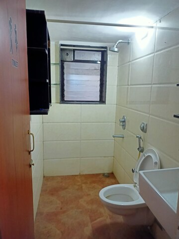 Bathroom in 3 BHK Apartment at Arihant CHS Khar West, Khar West – for Rent