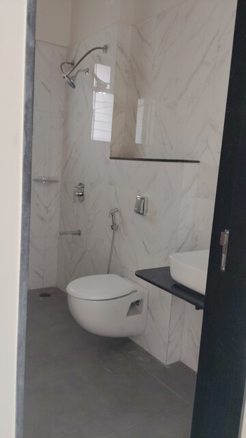 Bathroom in 3 BHK Apartment at Nyati Defence Enclave, Undri – for Rent
