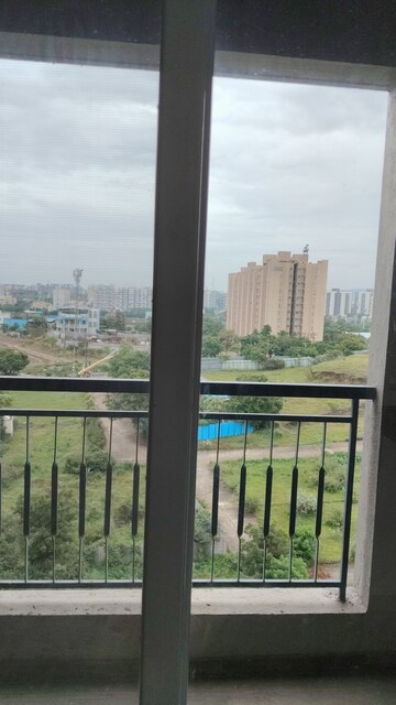 Balcony in 3 BHK Apartment at Nyati Defence Enclave, Undri – for Rent