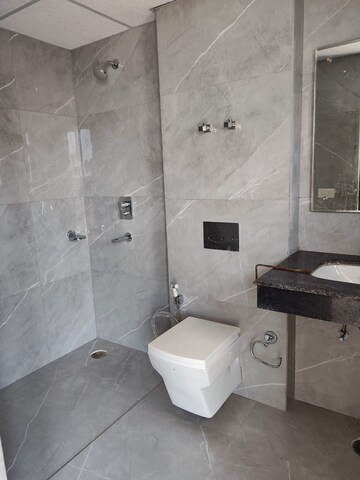 Bathroom in 3 BHK Apartment at Omaxe The Palace, Gomti Nagar – for Rent