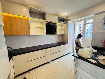 Kitchen in 4 BHK Apartment at Rishita Manhattan, Gomti Nagar – for Rent