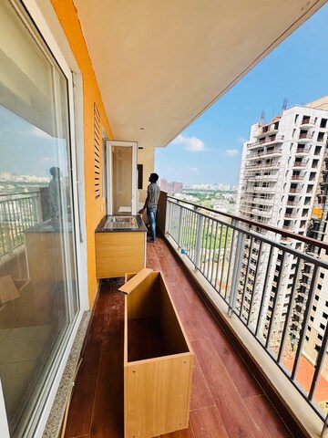 Balcony in 4 BHK Apartment at Rishita Manhattan, Gomti Nagar – for Rent