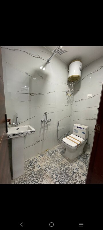 Bathroom in 2 BHK Builder Floor at Saket – for Rent