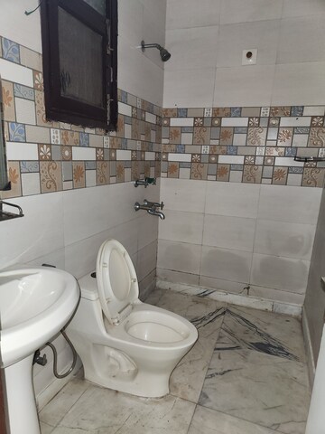 Bathroom in 2 BHK Builder Floor at Chattarpur – for Rent