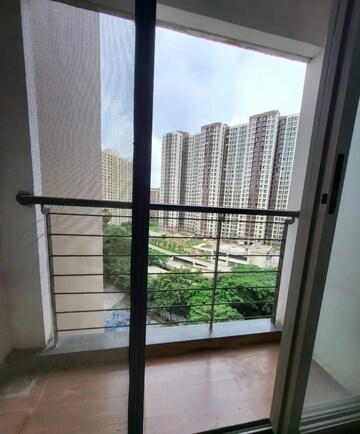 Balcony in 2 BHK Apartment at Runwal Eirene, Balkum Pada – for Rent