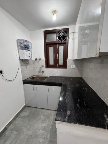 Kitchen in 1 BHK Builder Floor at Freedom Fighters Enclave – for Rent