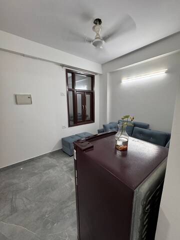 Living Room in 1 BHK Builder Floor at Freedom Fighters Enclave – for Rent