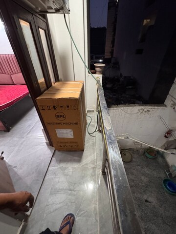 Living Room in 1 BHK Builder Floor at Freedom Fighters Enclave – for Rent