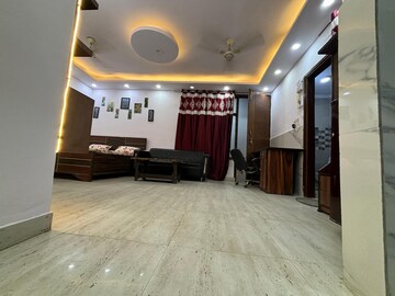 Living Room in 1 RK Builder Floor at Freedom Fighters Enclave – for Rent