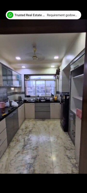 Kitchen in 3 BHK Apartment at Soham Garden, Manpada – for Rent