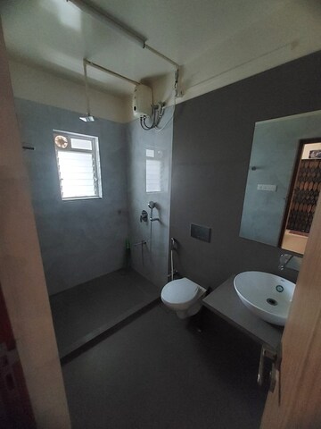 Bathroom in 2 BHK Apartment at Bhosale Nagar – for Rent