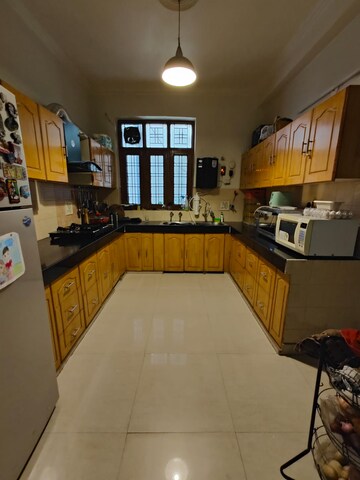 Kitchen in 3 BHK Builder Floor at Green Fields Colony – for Rent