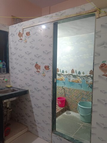 Bathroom in 1 RK Apartment at Kopar Khairane – for Rent