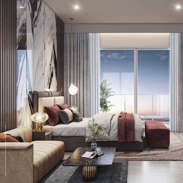 Bedroom in 4 BHK Apartment at Godrej Skyline, Koregaon Park – for Sale