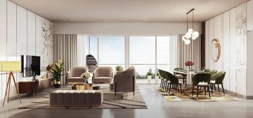 Living Room in 4 BHK Apartment at Godrej Skyline, Koregaon Park – for Sale
