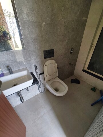 Bathroom in 2 BHK Apartment at Omkar Signet, Malad East – for Rent