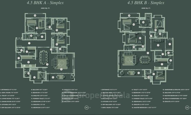 Floor Plan, lohia-jain-the-reserve 3 Bedroom 1243 Sq.Ft. Apartment In Koregaon Park Annexe Pune 9082999