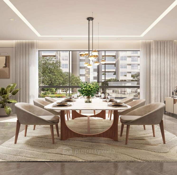 Living Room, lohia-jain-the-reserve 3 Bedroom 1243 Sq.Ft. Apartment In Koregaon Park Annexe Pune 9082999