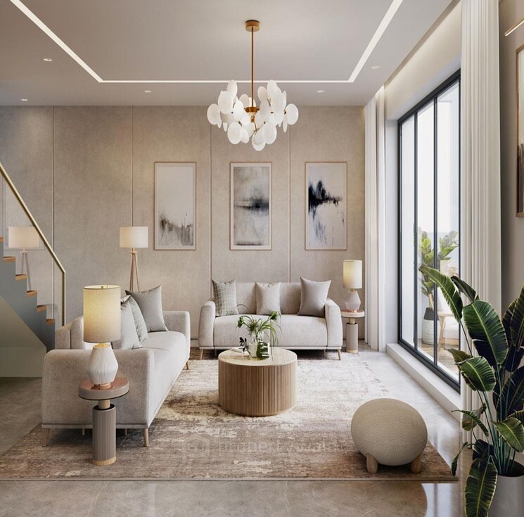 Living Room, lohia-jain-the-reserve 3 Bedroom 1243 Sq.Ft. Apartment In Koregaon Park Annexe Pune 9082999