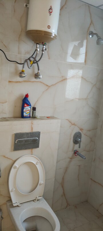 Bathroom in 3 BHK Apartment at Omaxe The Palace, Gomti Nagar – for Rent
