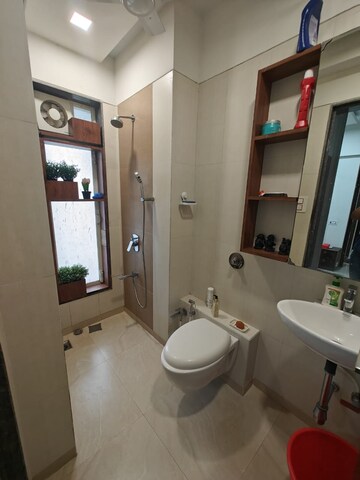 Bathroom in 2 BHK Apartment at Shiv Parvati CHS Borivali West, Borivali West – for Rent