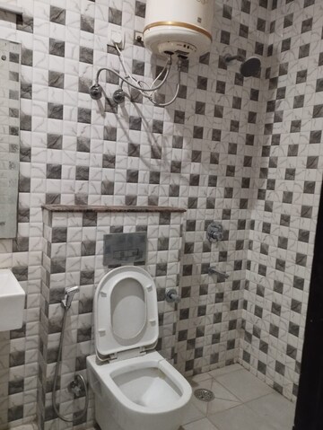 Bathroom in 3 BHK Builder Floor at Sushant Lok I – for Rent