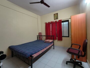 Bedroom in 1 BHK Apartment at Kumar Samruddhi Society, Vishrantwadi – for Rent