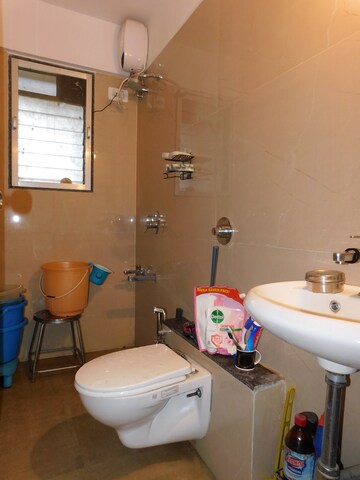 Bathroom in 2 BHK Apartment at Mohini Zen Vrindavan, Dahisar East – for Rent