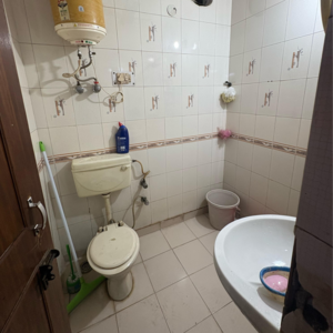 Bathroom in 2 BHK Apartment at Lajpat Nagar – for Sale