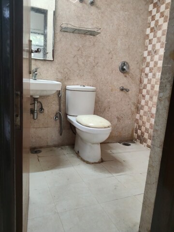 Bathroom in 3 BHK Builder Floor at Sushant Lok I – for Rent