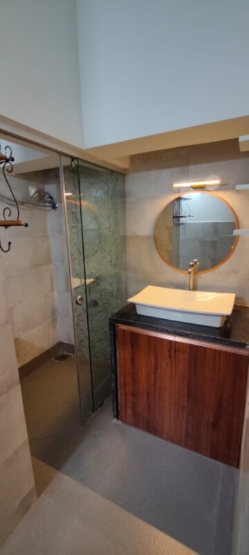 Bathroom in 1 BHK Builder Floor at Siolim – for Rent