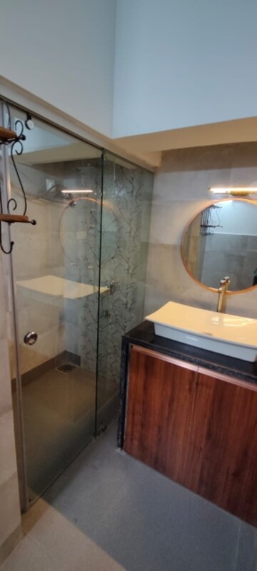 Bathroom in 1 BHK Builder Floor at Siolim – for Rent