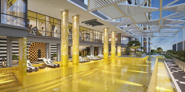 Swimming Pool, unique-envogue 3 Bedroom 1446 Sq.Ft. Apartment In Mundhwa Pune 9083489