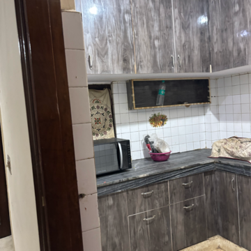Kitchen in 2 BHK Builder Floor at Khirki Extension – for Rent