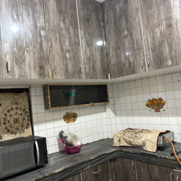 Kitchen in 2 BHK Builder Floor at Khirki Extension – for Rent