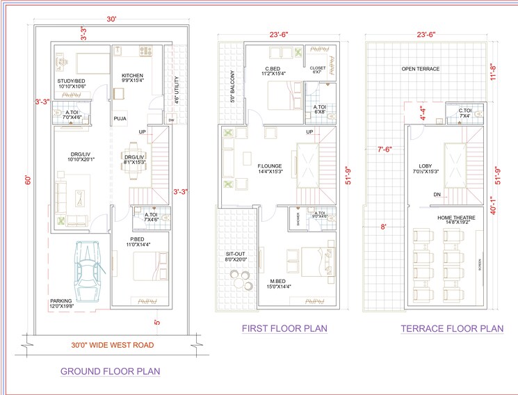 Floor Plan, krishna reddy pet 4 Bedroom 3101 Sq.Ft. Villa In Krishna Reddy Pet Hyderabad 9083697