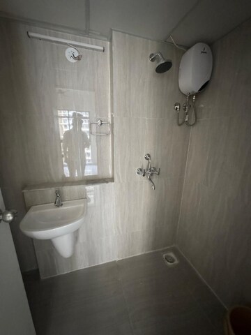 Bathroom in 1 BHK Apartment at Runwal Gardens Phase I, Dombivli East – for Rent