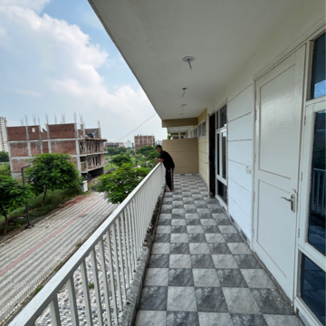 Balcony in 3 BHK Builder Floor at TDI The Grand Retreat, Sector 88 – for Rent