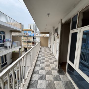 Balcony in 3 BHK Builder Floor at TDI The Grand Retreat, Sector 88 – for Rent