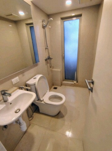 Bathroom in 1 BHK Apartment at Hiranandani Solitaire Studio Apartment, Ghodbunder Road – for Rent