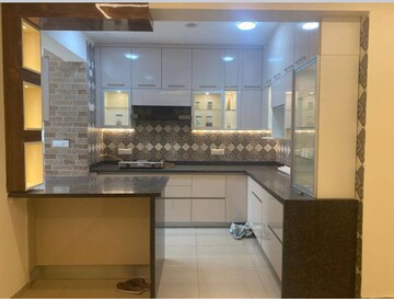 Kitchen in 3 BHK Apartment at Gulshan Bellina, Sector 16 Greater Noida – for Rent