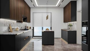 Kitchen in 4 BHK Apartment at Eastwood Supreme Towers, Mundhwa – for Sale