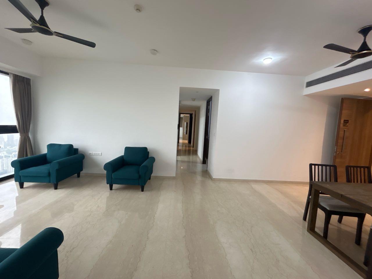 3 BHK + Servant Room Apartment For Rent in Lodha Marquise